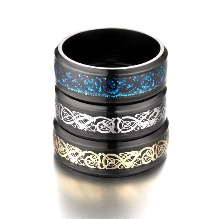 Dragon Pattern Rings