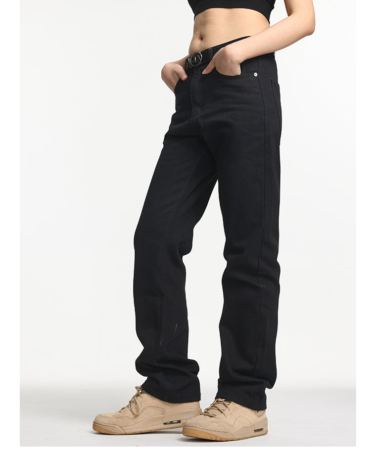 Black All-matching Straight All-matching Jeans