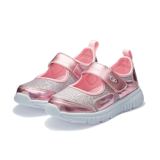 Children's square mouth shoes girls' sports shoes