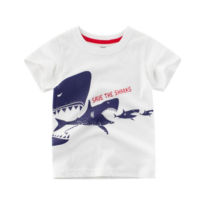 Children's Wear Summer T-shirt Treasure In Children's Short Sleeves