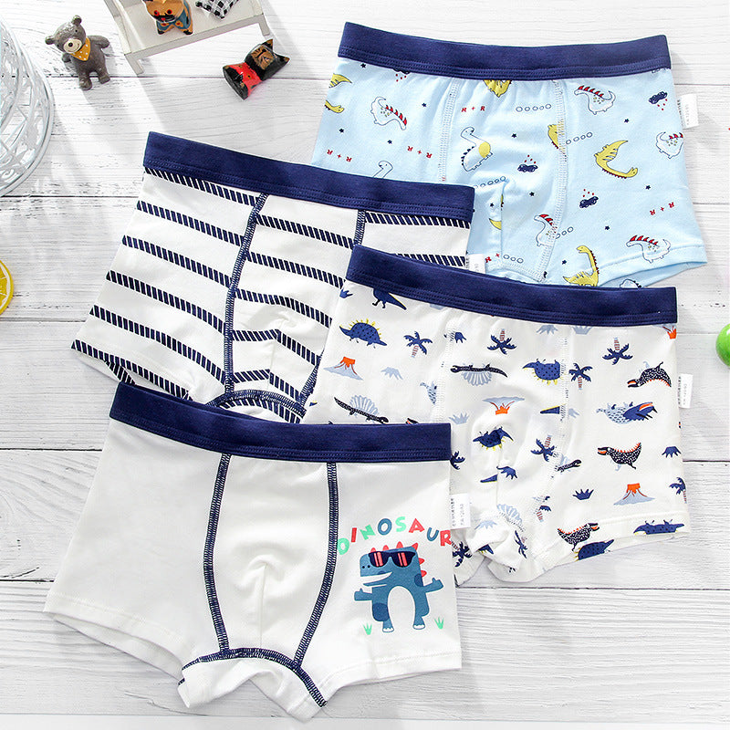 Boys' underwear, cotton children's boxer briefs, boys' boxer briefs