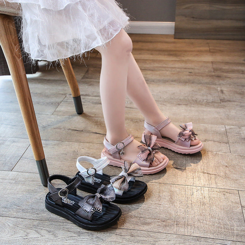 Fashion Children's Shoes Girls Bow Shoes