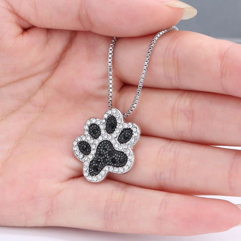 Necklaces Dog Footprint Rinhoo