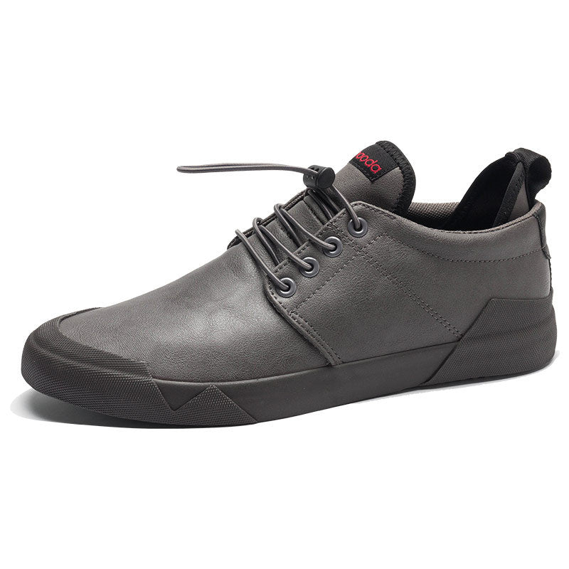 Fashion lace-up leather casual shoes