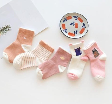 Girls cotton tube socks