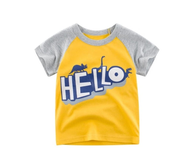 Children's Wear Summer T-shirt Treasure In Children's Short Sleeves