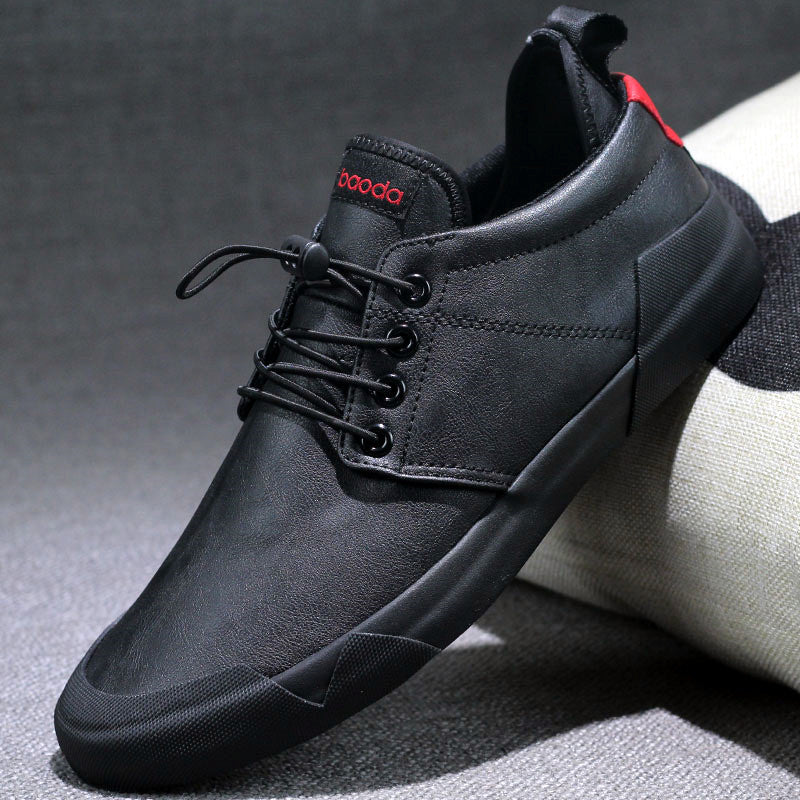 Fashion lace-up leather casual shoes