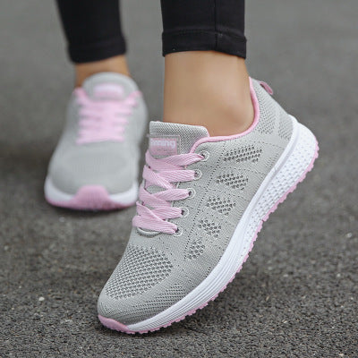 Walking Mesh Flat Sneakers