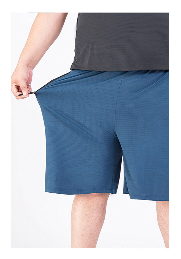 Extra Large Shorts Men's Summer Ice Silk Quick-drying