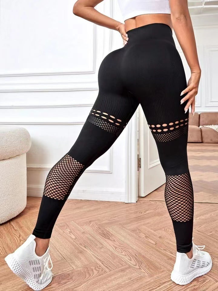 Hollow Seamless Yoga Pants For Fitness