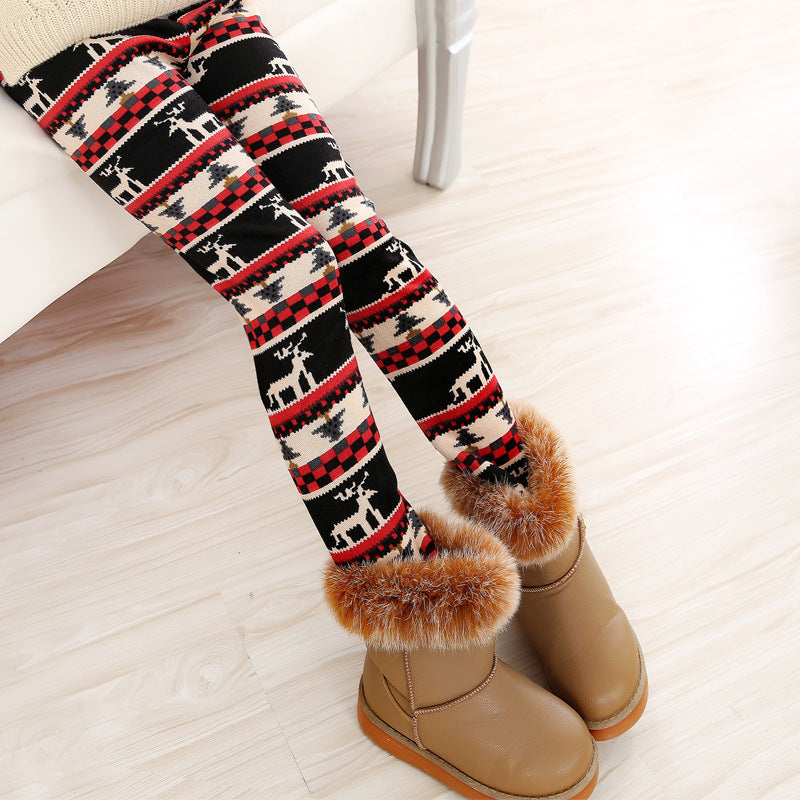 Girls' Warm Leggings