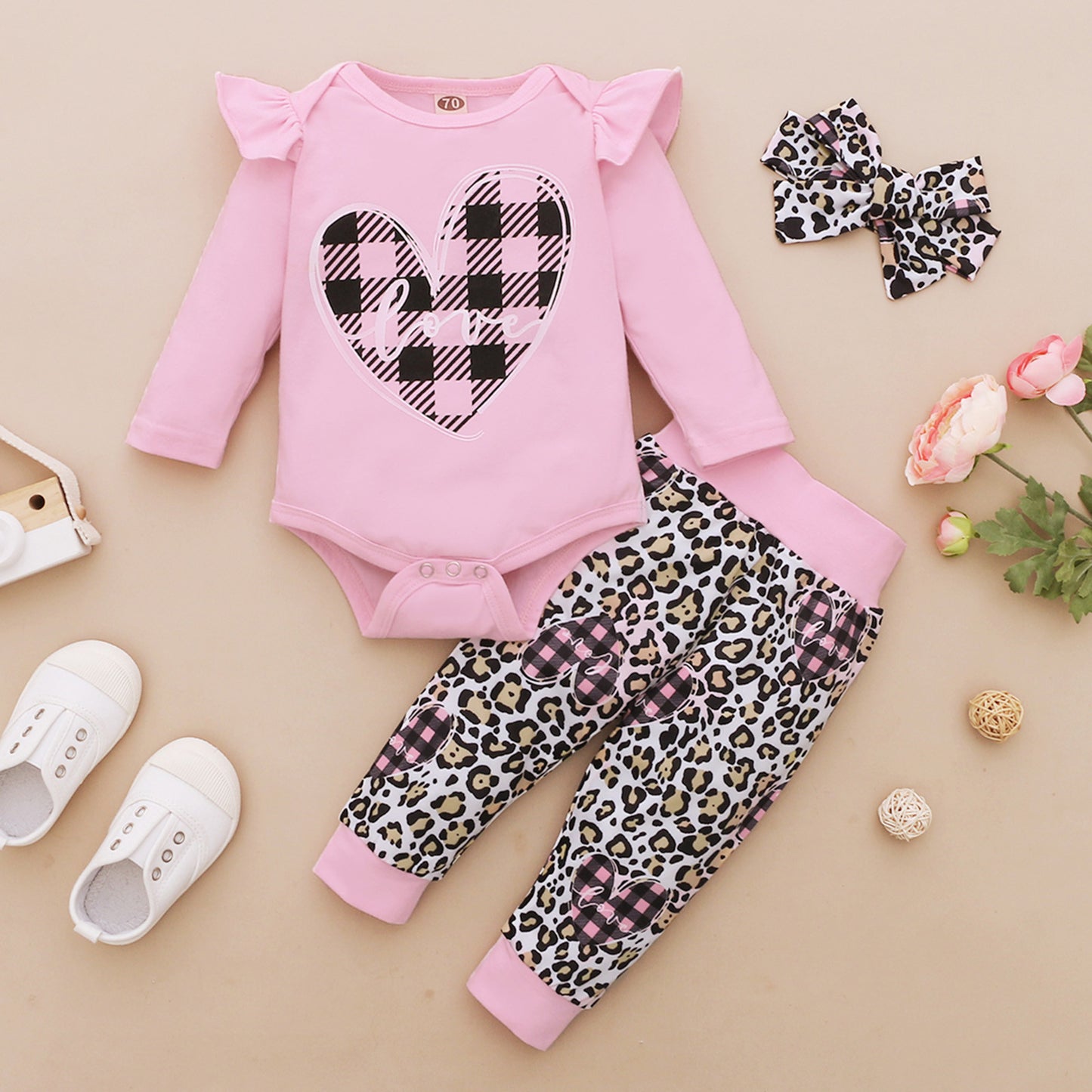 Long Sleeve Jumpsuit Pants Clothing Set