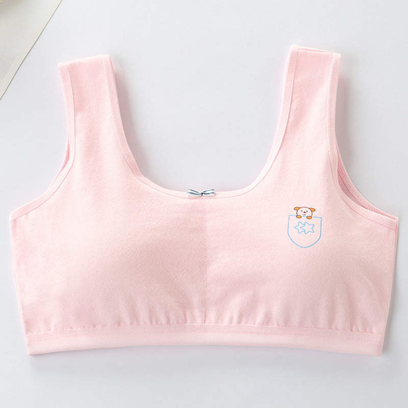 Primary Student Vest Female Junior Underwear Pure Cotton Bra