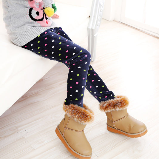 Girls' Warm Leggings