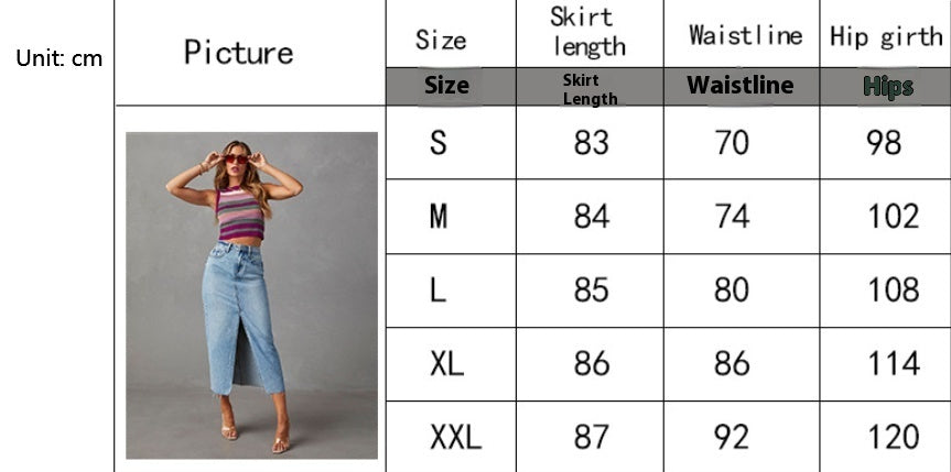 Women's Fashion Slimming Denim Skirt