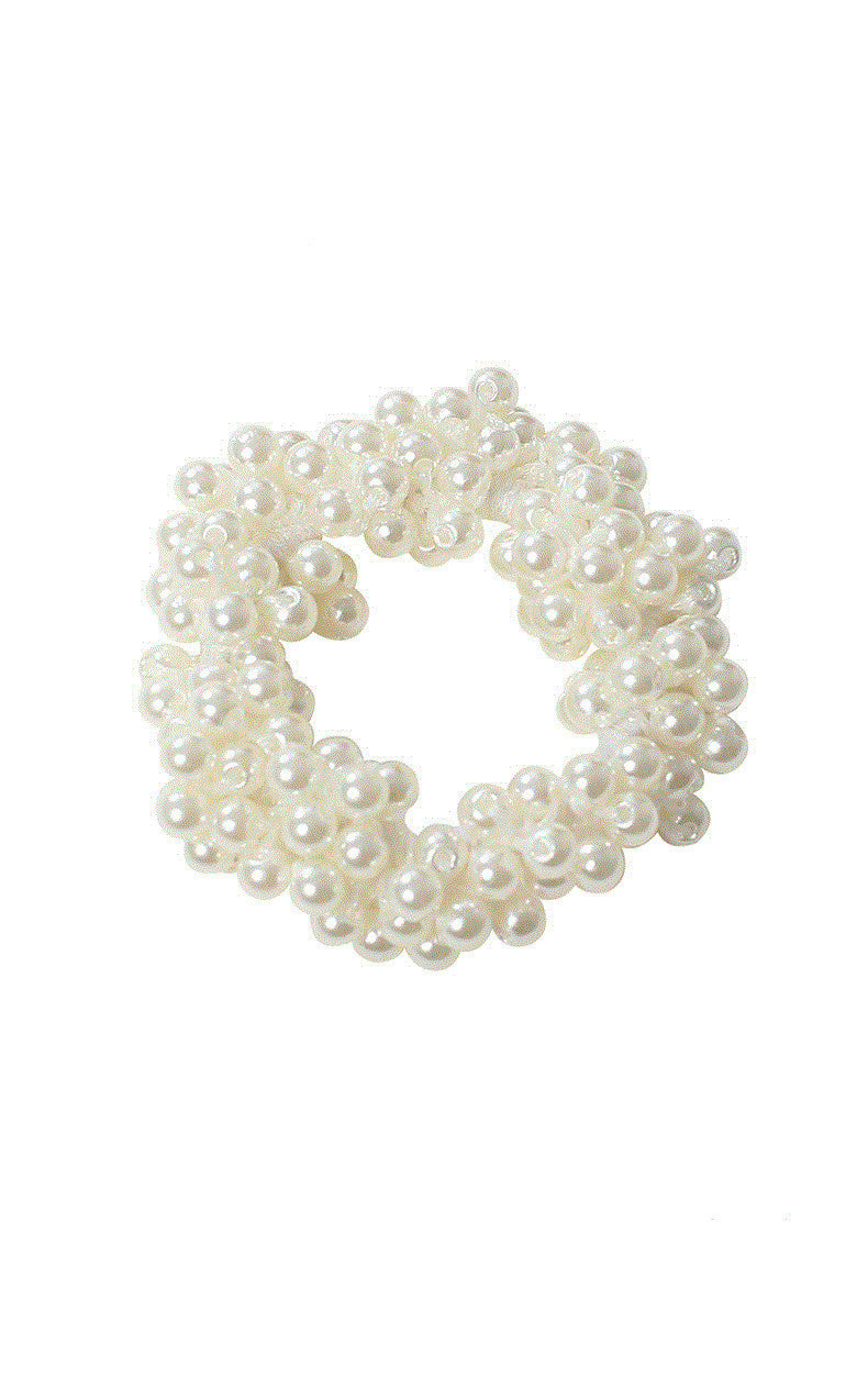 Girls Pearl Headdress Jewelry Hair Tie