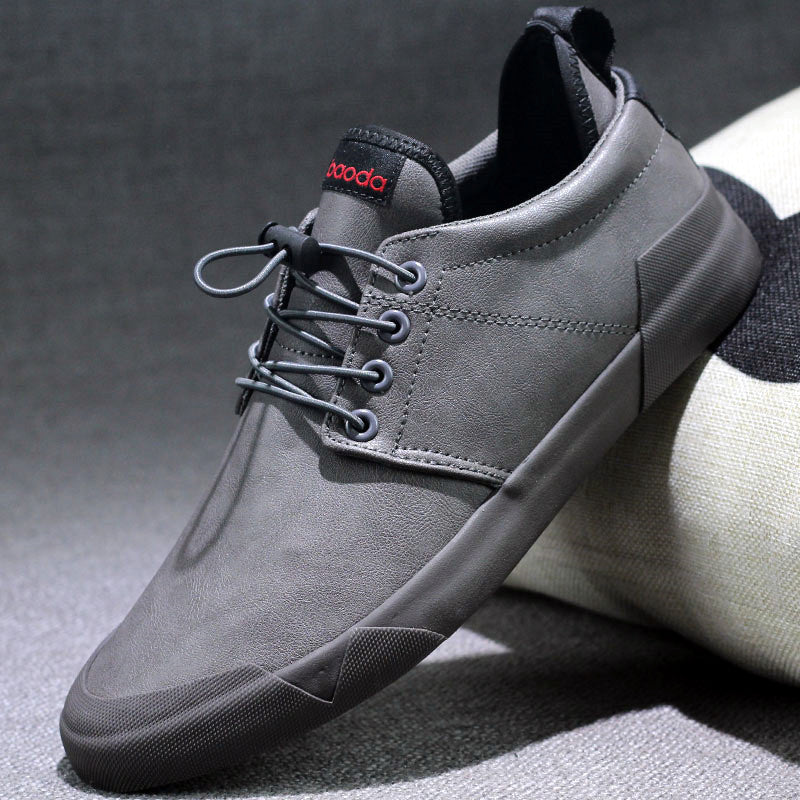 Fashion lace-up leather casual shoes