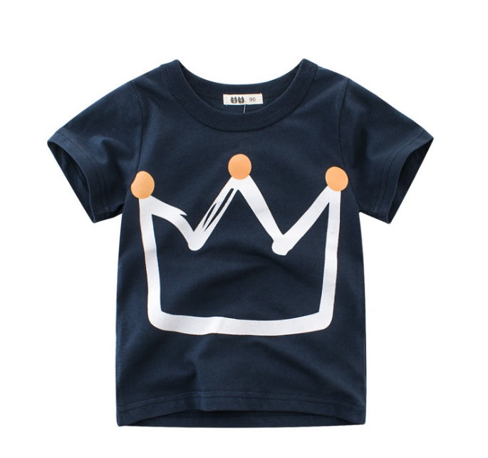 Children's Wear Summer T-shirt Treasure In Children's Short Sleeves