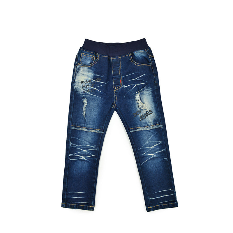 children's autumn and winter men's jeans wholesale pants