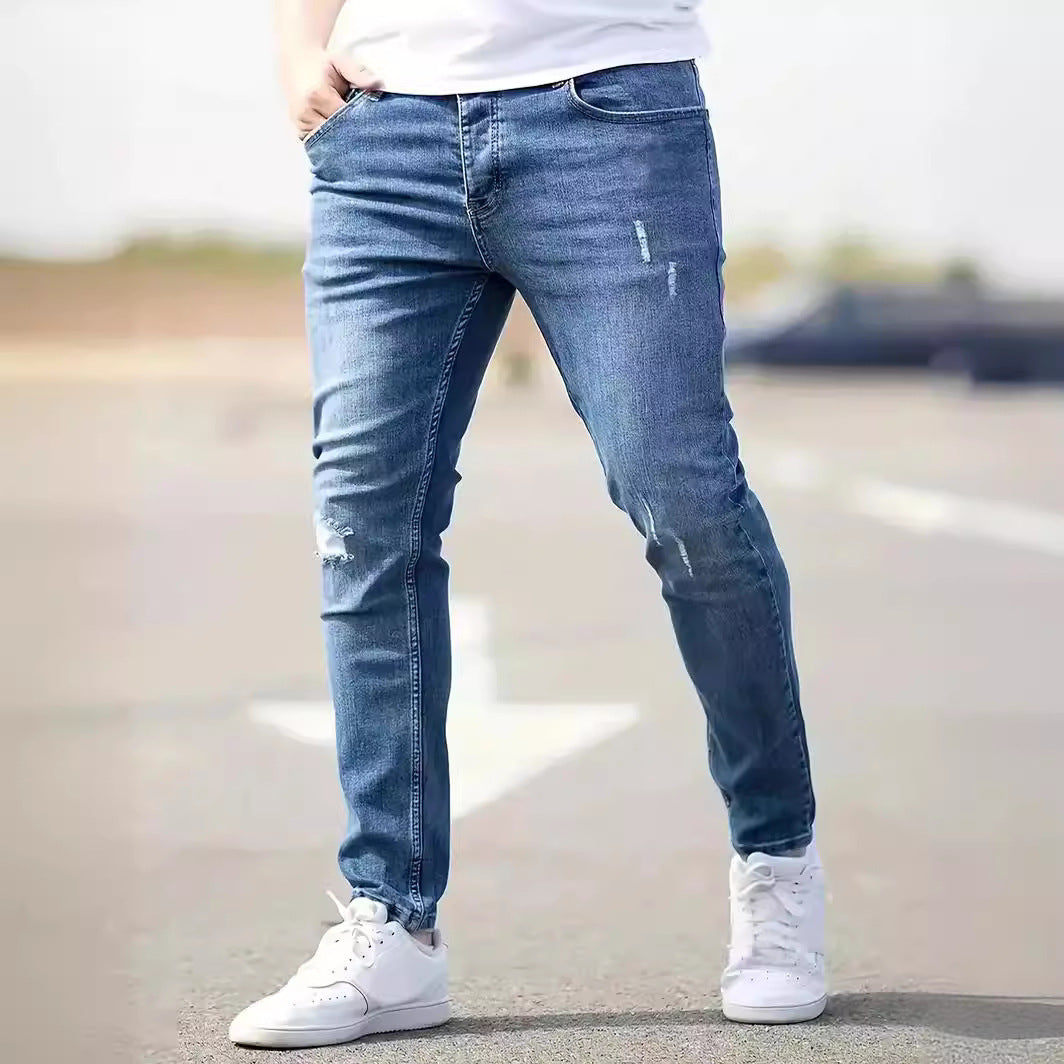 American-style Slim-fit Stretch Jeans