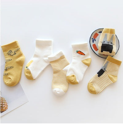 Girls cotton tube socks