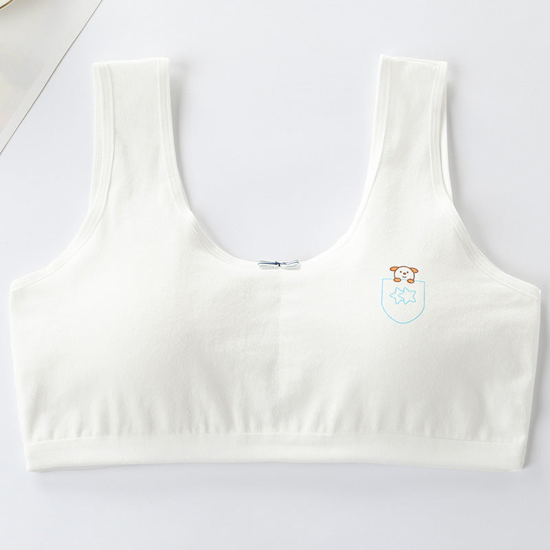 Primary Student Vest Female Junior Underwear Pure Cotton Bra