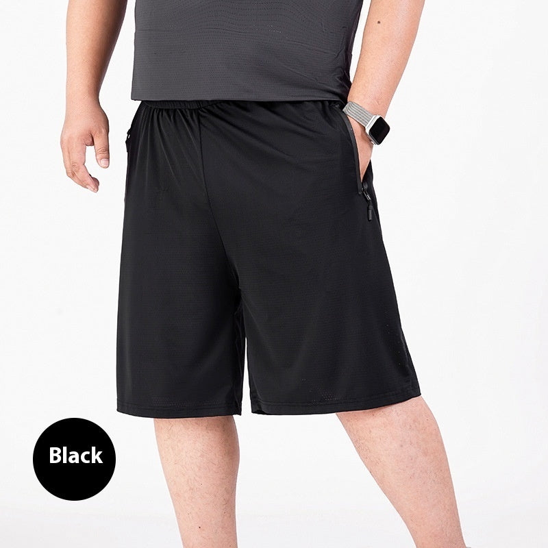 Extra Large Shorts Men's Summer Ice Silk Quick-drying