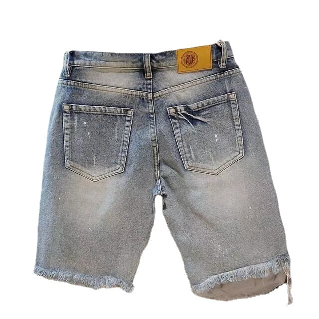 Men's Fashion Casual Ripped Denim Shorts