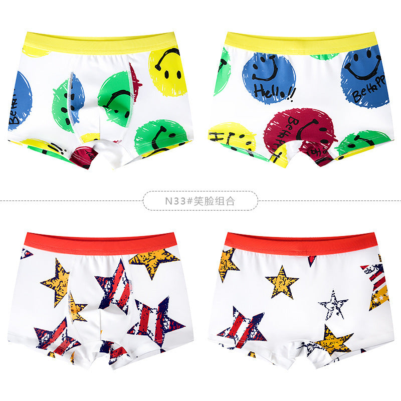 Children's Underwear Cotton Boys Boxer Briefs