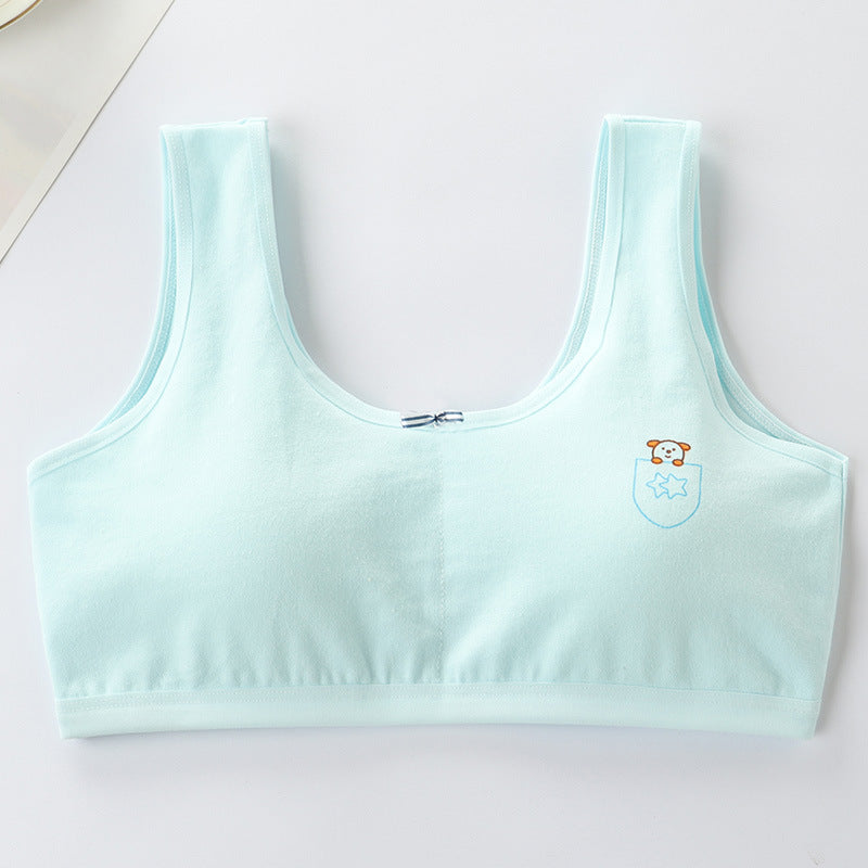 Primary Student Vest Female Junior Underwear Pure Cotton Bra