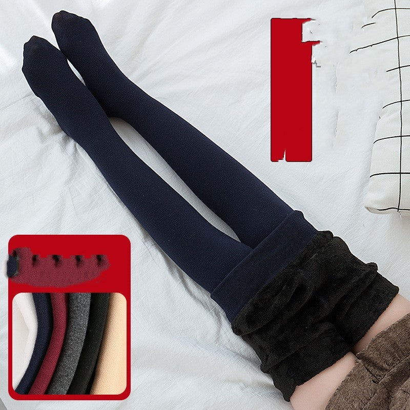 Girls' Pantyhose Thickened With Velvet In Winter