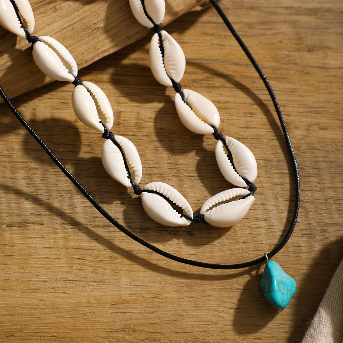 Shell Irregular Turquoise Necklace For Men