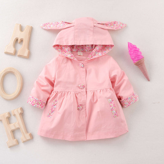 Girls' Casual Fashion Simple Hooded Tops