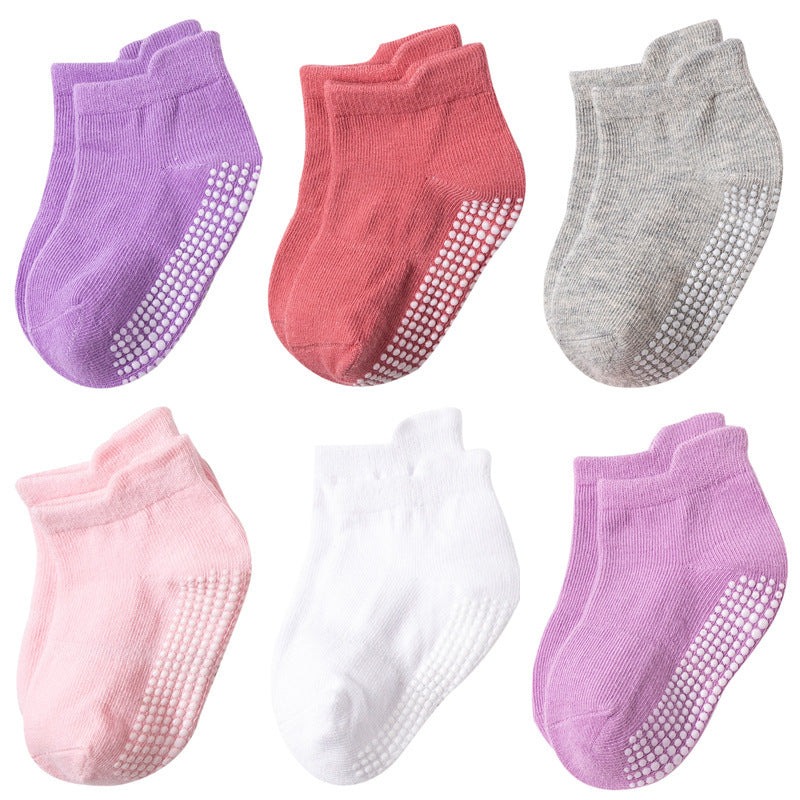 Fashion Simple Non-slip Dispensing Children's Socks