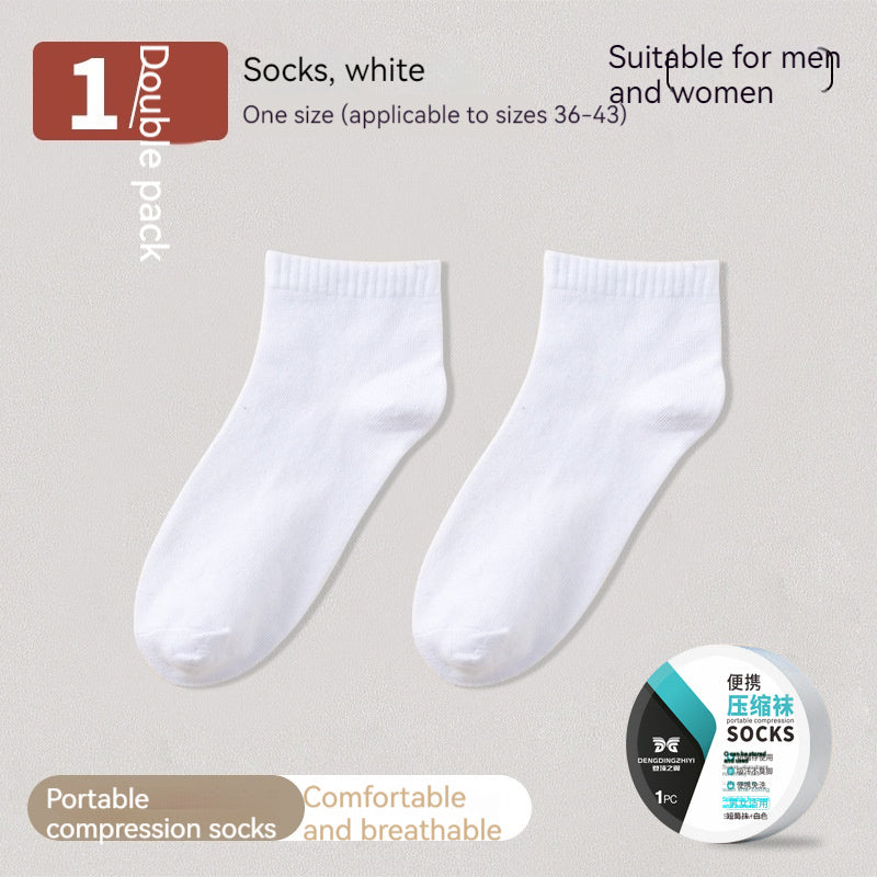 Disposable Pure Cotton Compression Socks