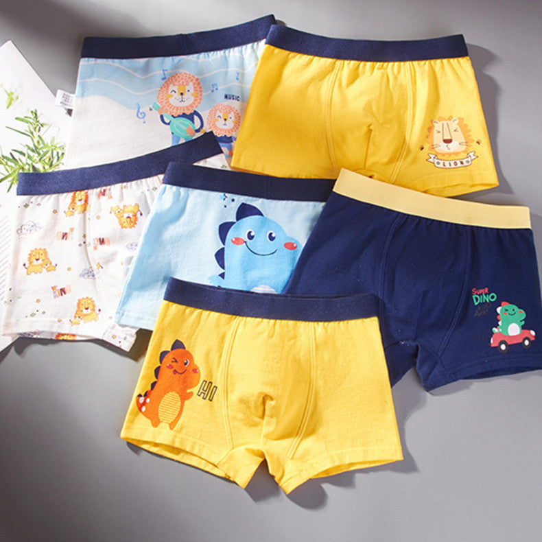 Boys' Flat Corner Fine Shuttle Cotton Underwear